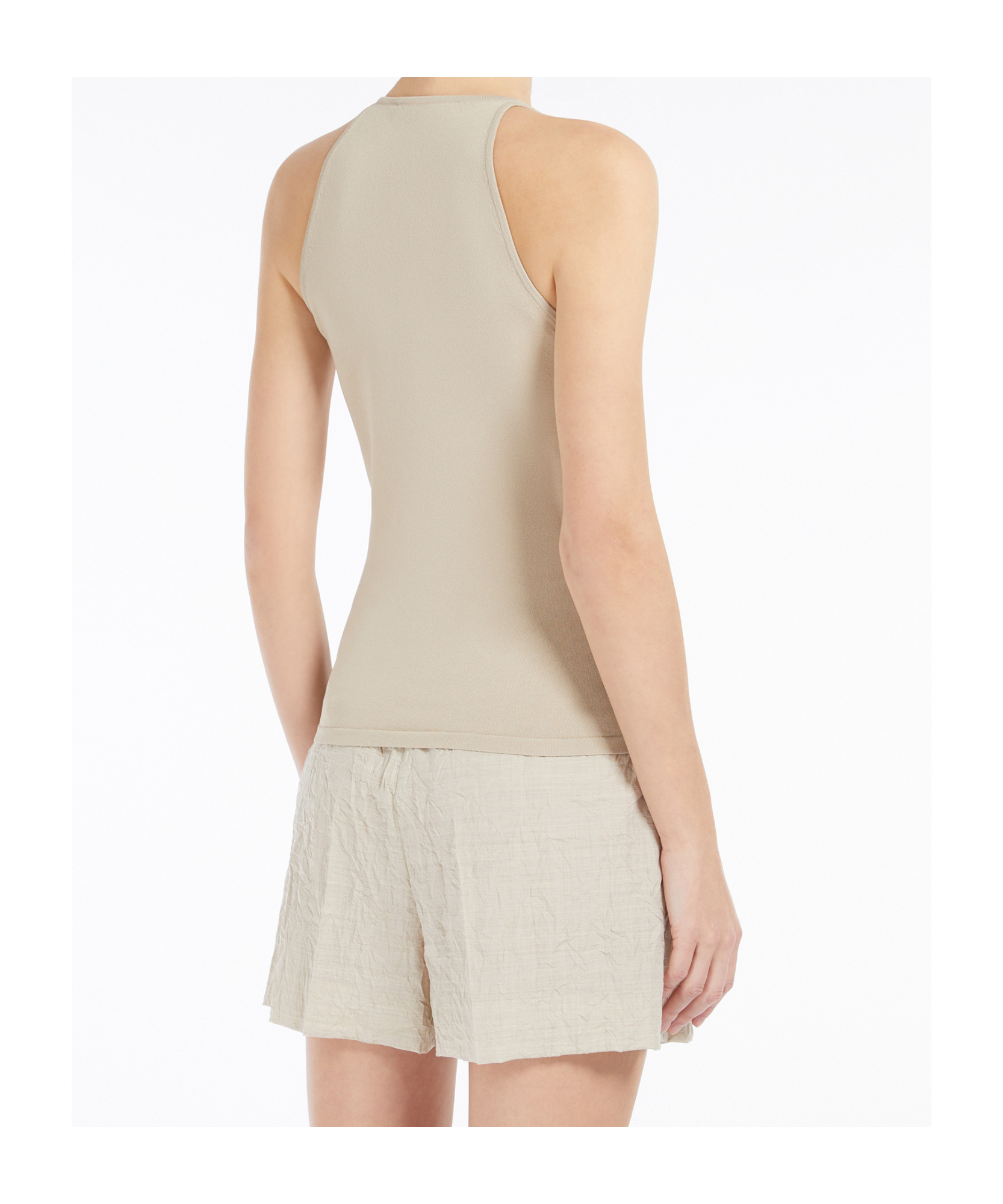 Max Mara Sleeveless Top In Acid Green