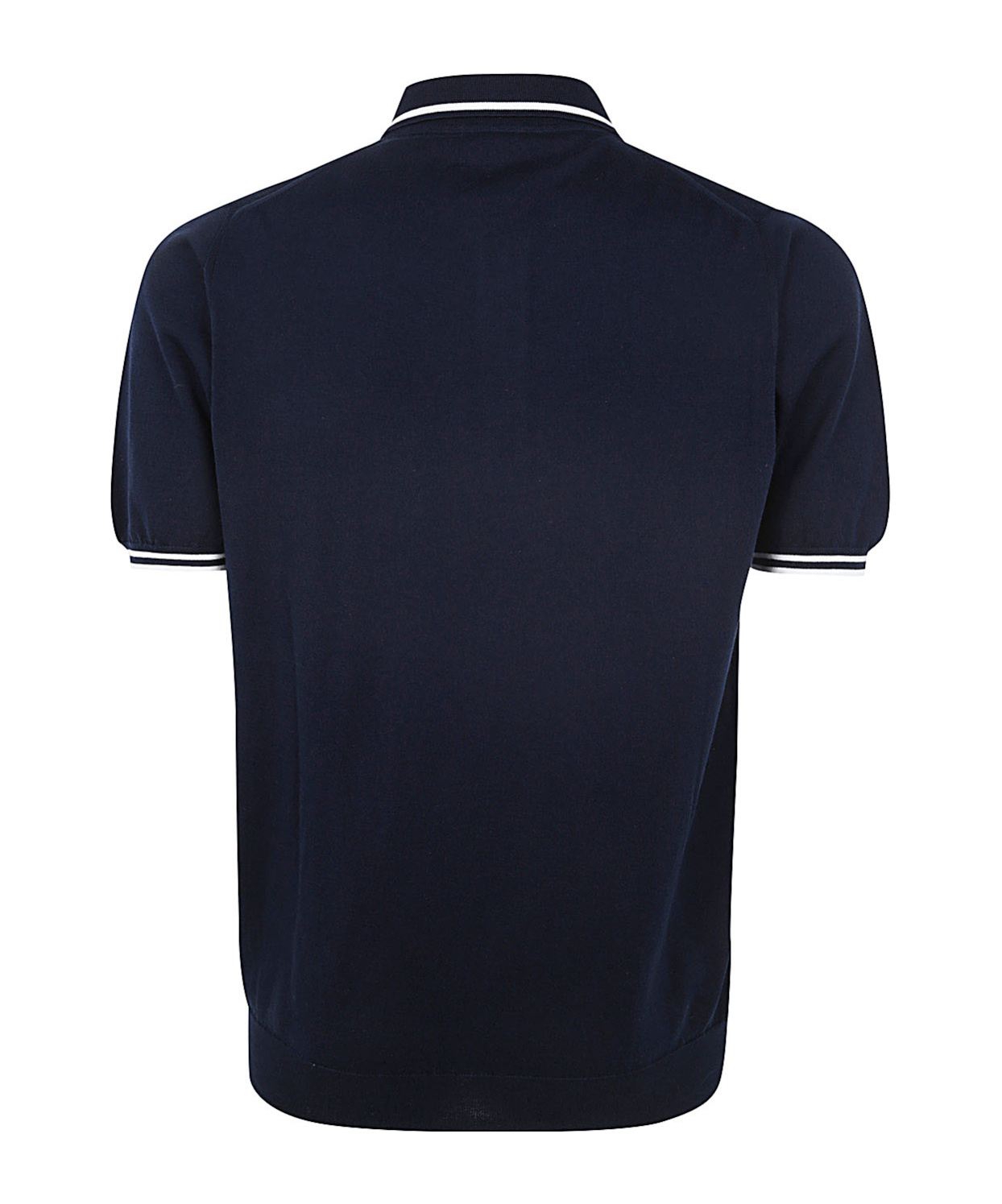 Shop Kiton Short-sleeved Polo Shirt In Black