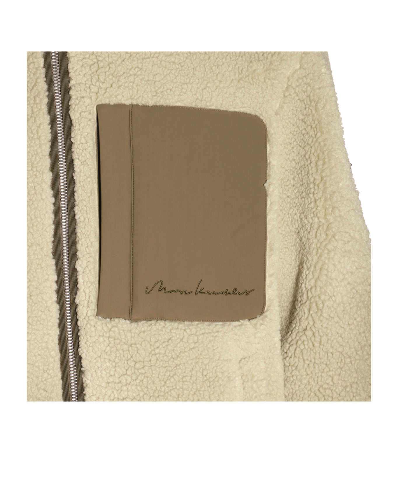 Moose Knuckles High-neck Zipped Jacket In Nude