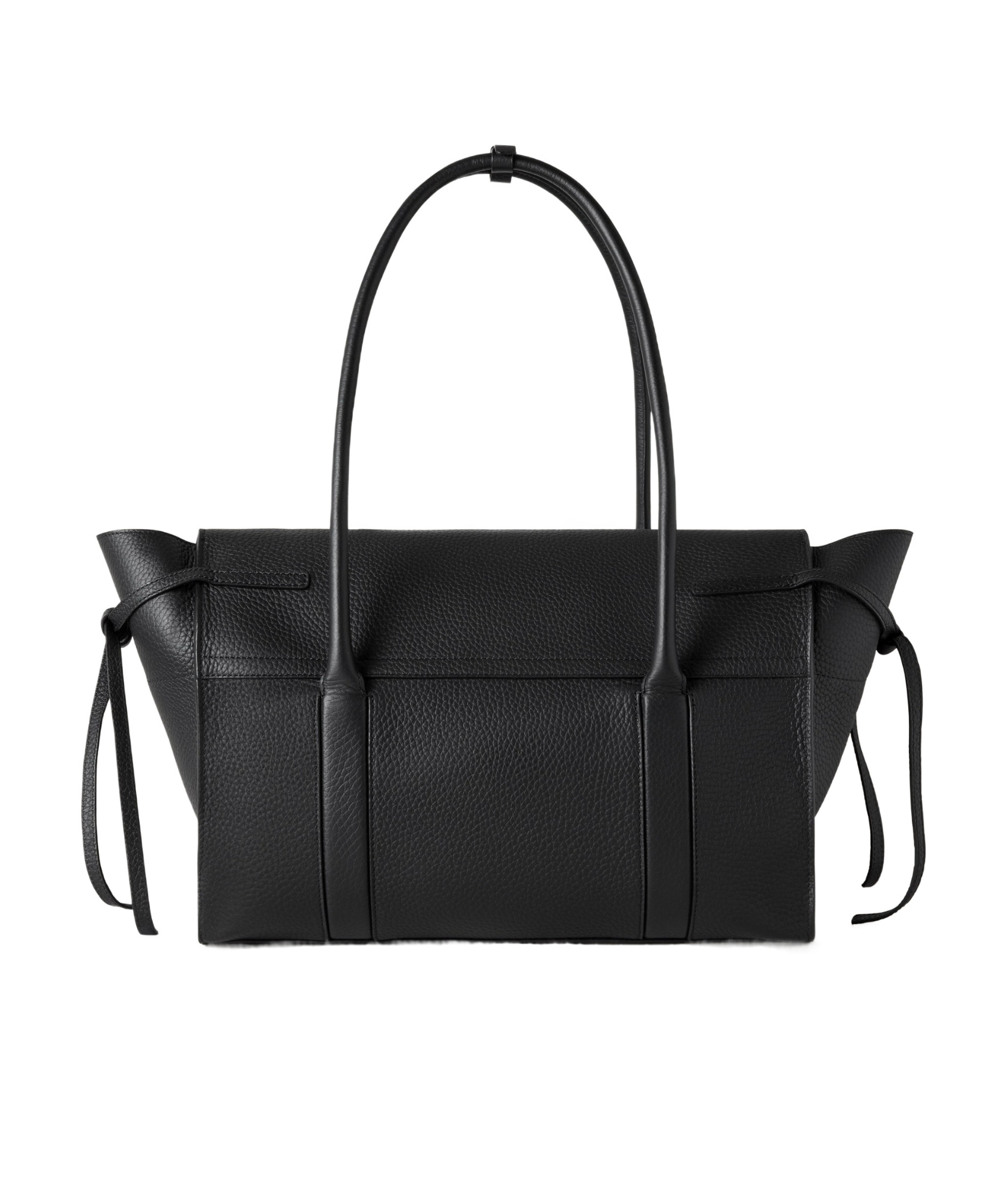 Mulberry 'small Bayswater' Black Shoulder Bag With Laminated Logo