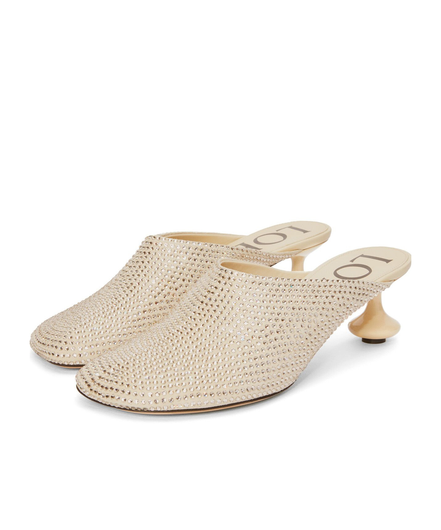 Loewe 45mm Toy Mules In Oat Milk