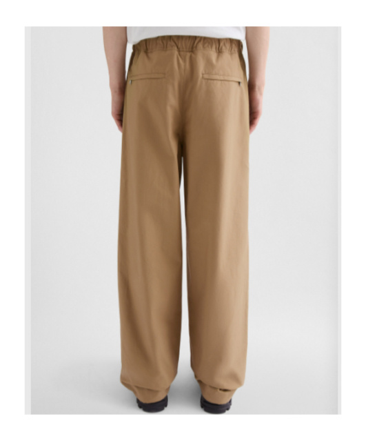 Jil Sander Cotton Trousers In Brown
