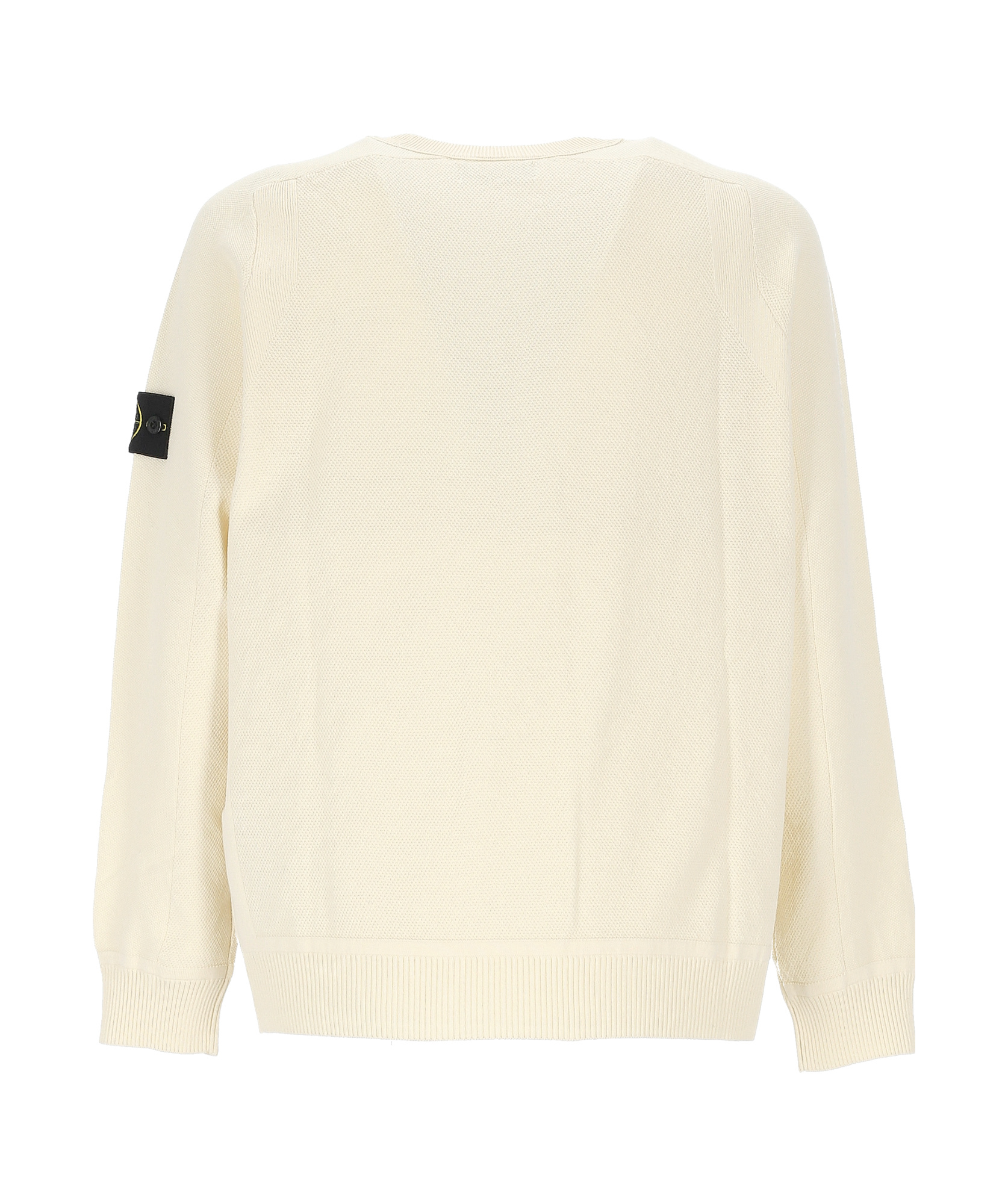 Stone Island Cotton Blend Sweater In Nude
