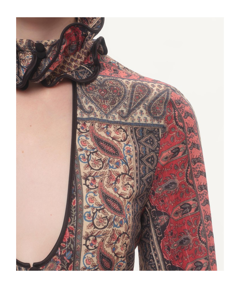 Valentino Paisley Print Shirt In Multicolor