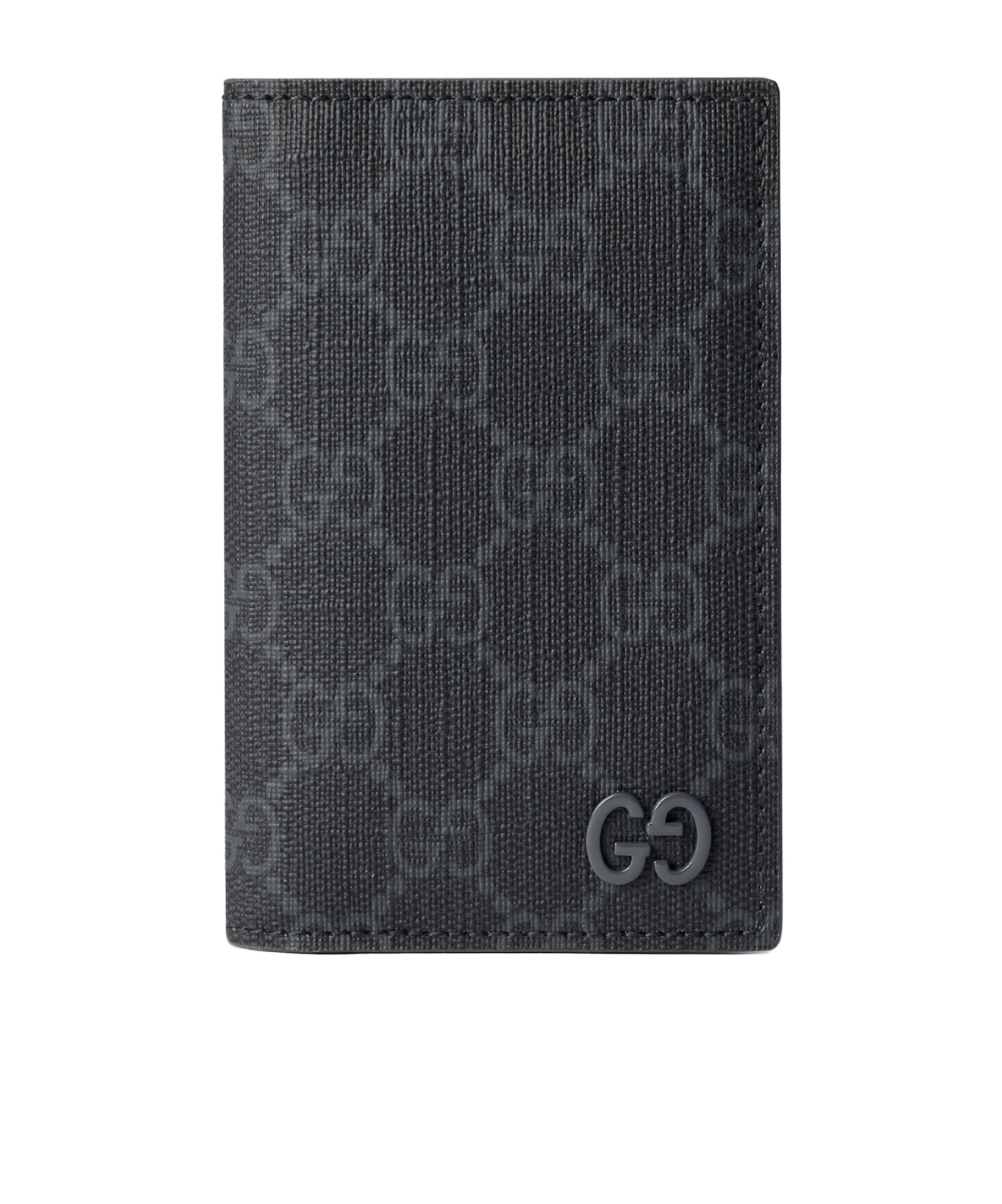 Gucci Gg Logo Cardholder In Brown