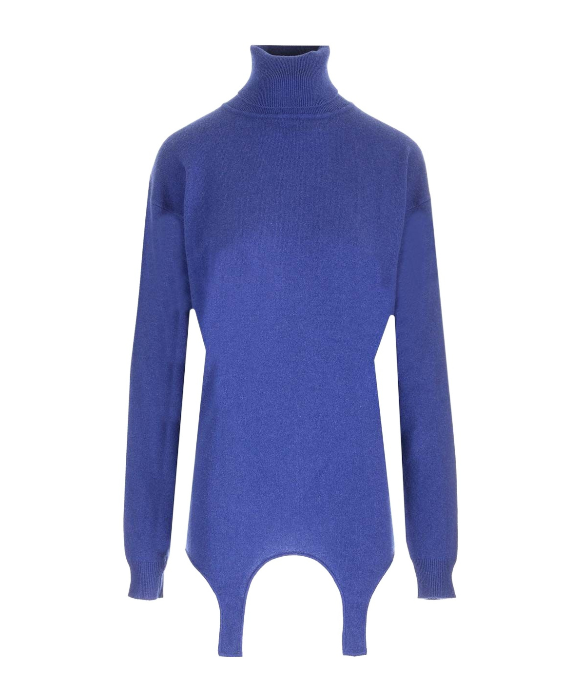Saint Laurent High-neck Sweater In Blue