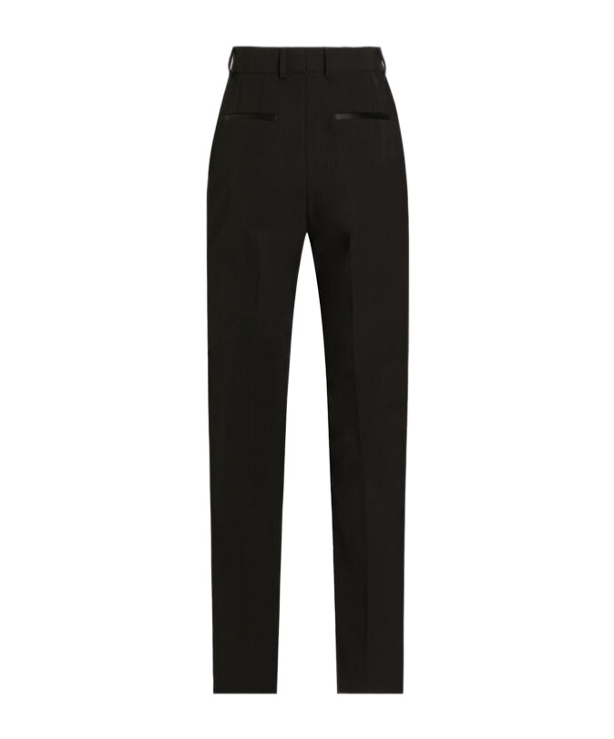 Dolce & Gabbana High-waist Tailored Trousers In Black
