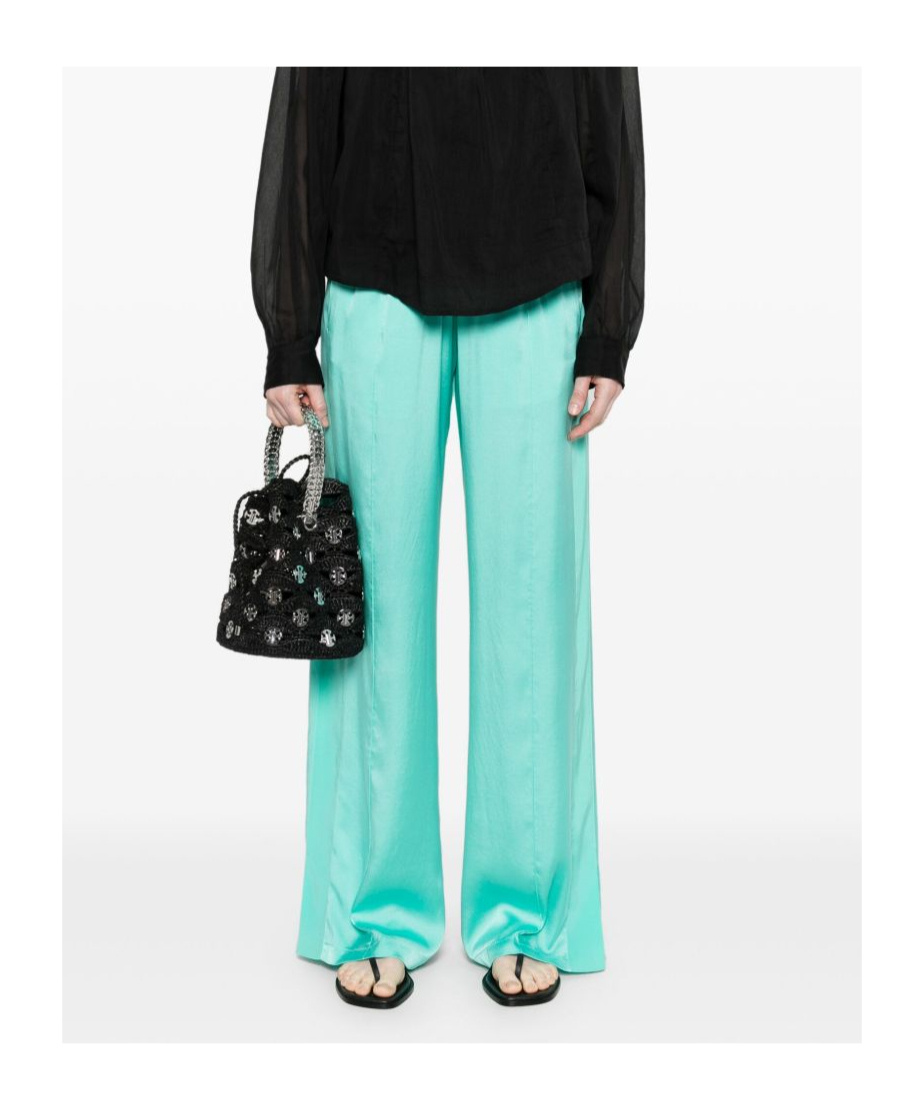 Shop Forte Forte Silk Trousers