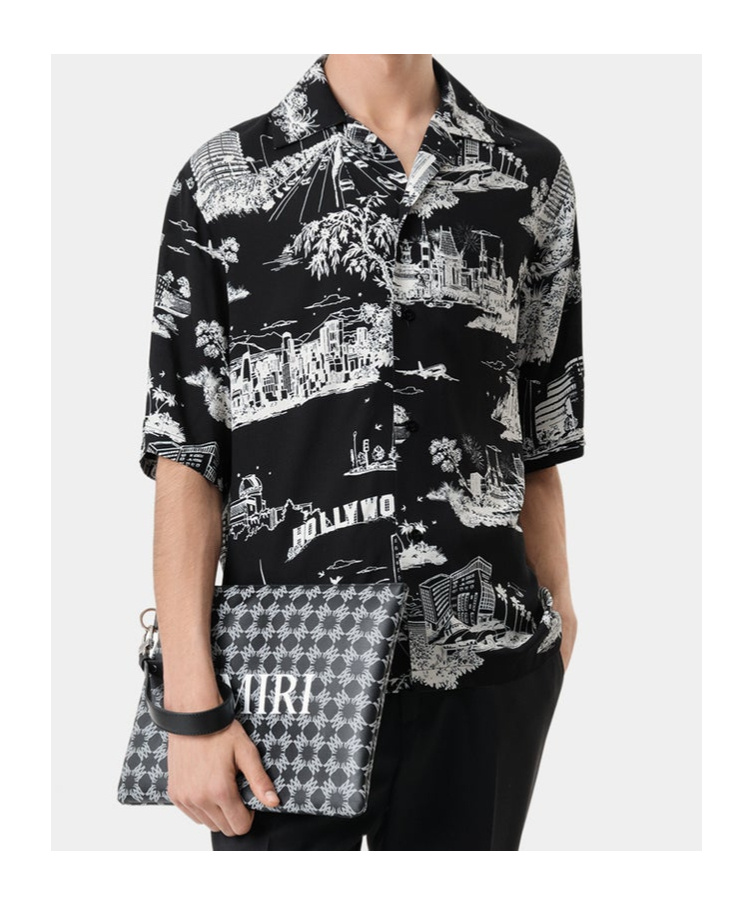 AMIRI SHORT-SLEEVED PRINTED SHIRT 