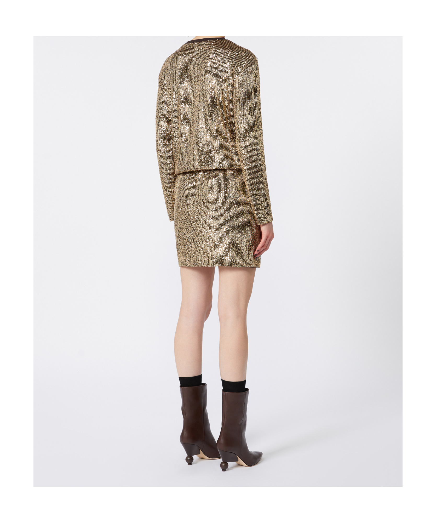 Weekend Max Mara Cachi Long-sleeved Dress In Multi