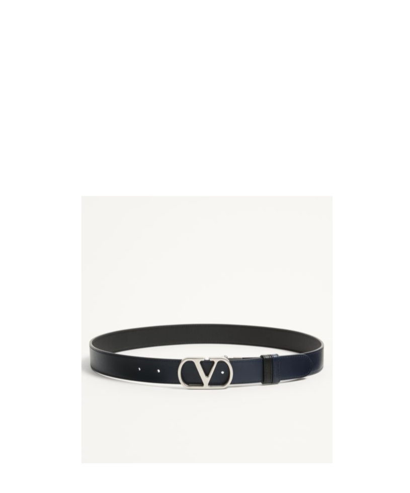 Valentino Garavani Vlogo Signature Belt In Shiny Calfskin 30 Mm