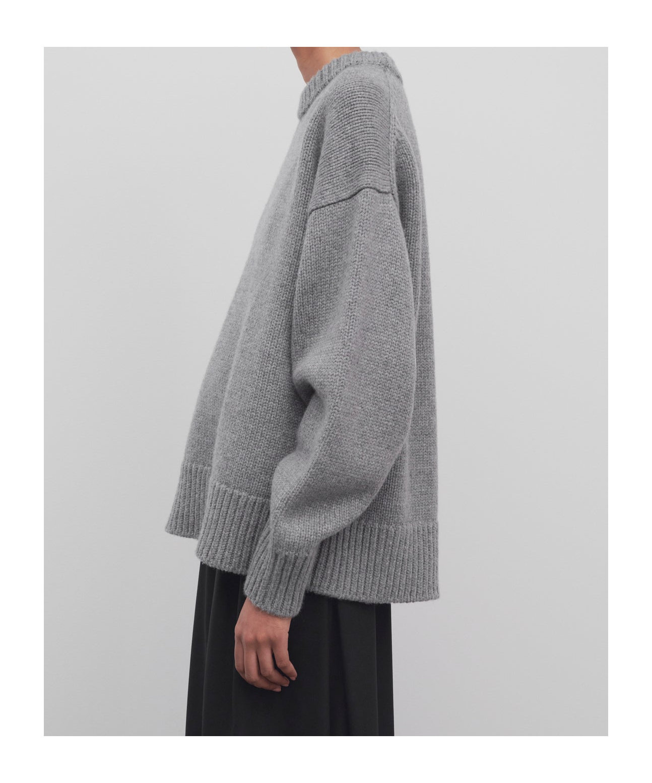 The Row Drop-shoulder Crewneck Jumper In Gray