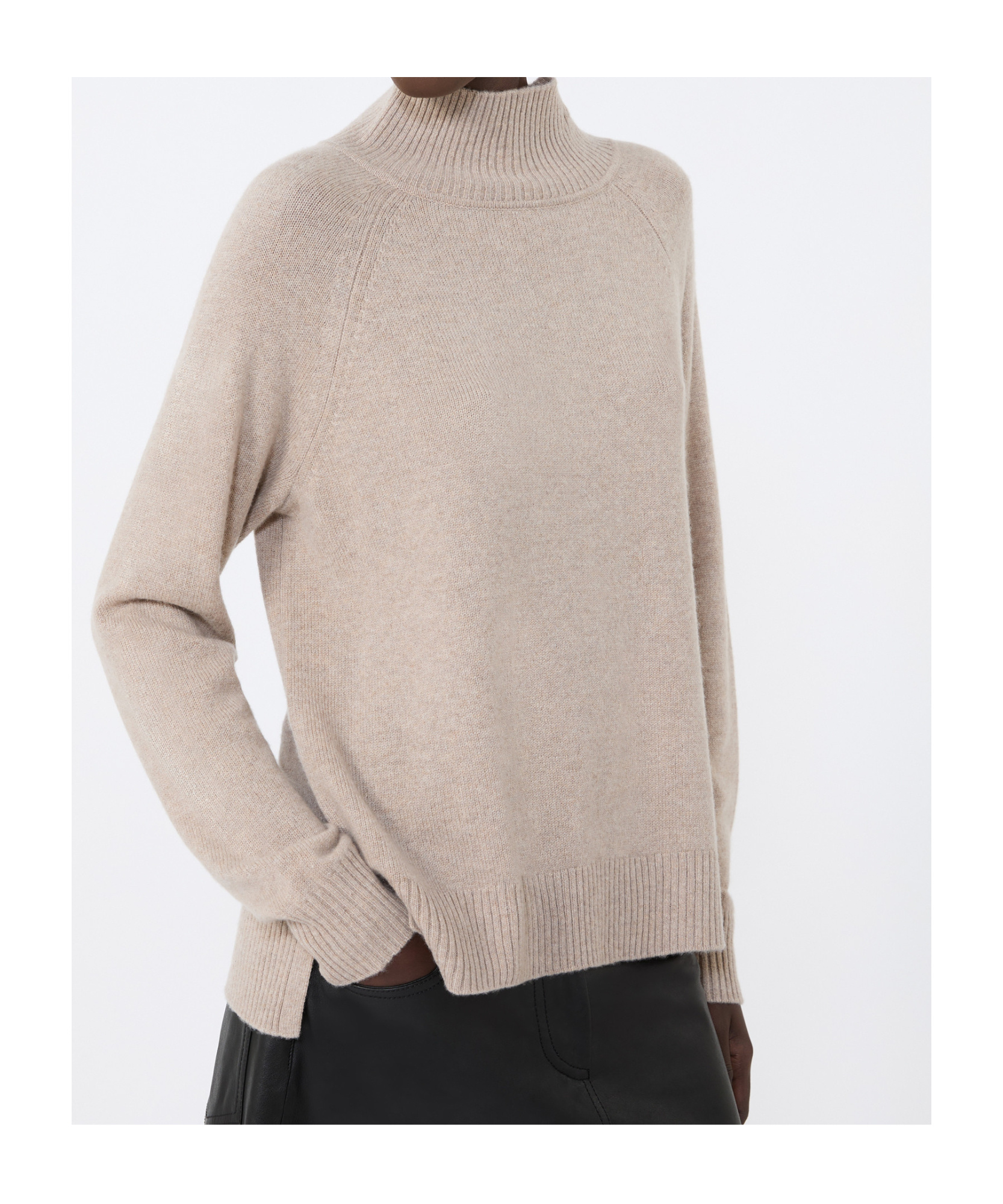 Weekend Max Mara Turtleneck Sweater In Nude