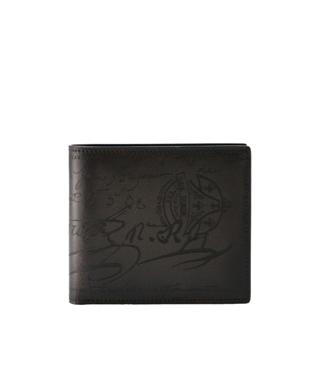 Berluti Double-fold Wallet In Black
