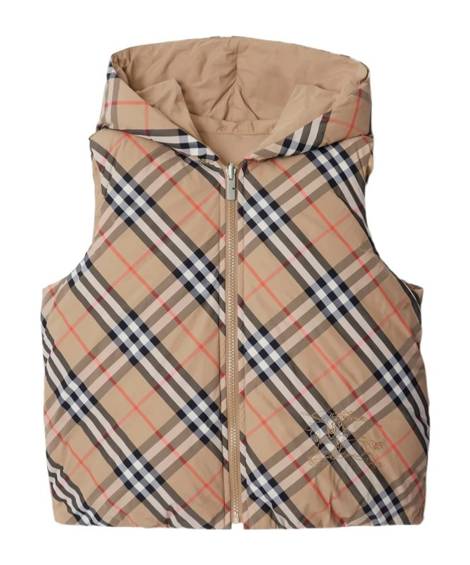 Burberry Kids' Vintage Check-pattern Gilet In Brown