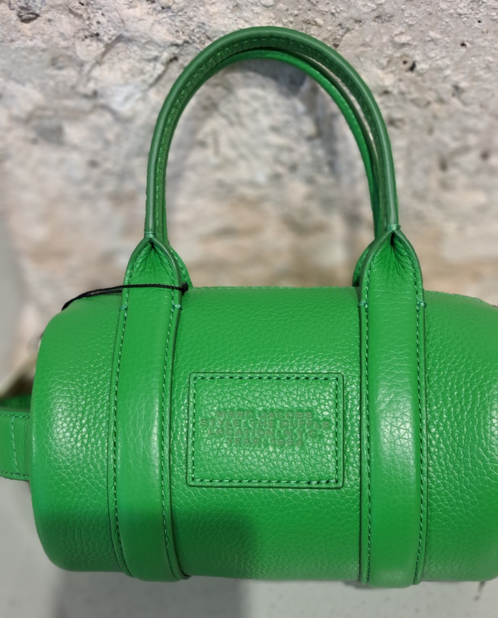 Marc Jacobs The Leather Mini Duffle Bag In Green