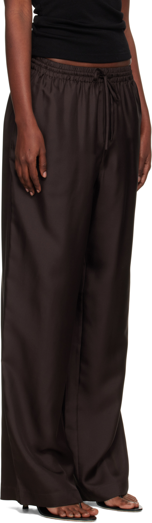 Rohe Loose Casual Pants In Brown