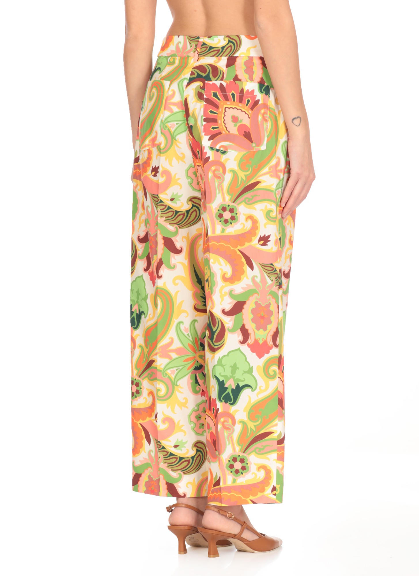 Etro Paisley-patterned Straight-leg Trousers With Mid-rise Fit In Multi