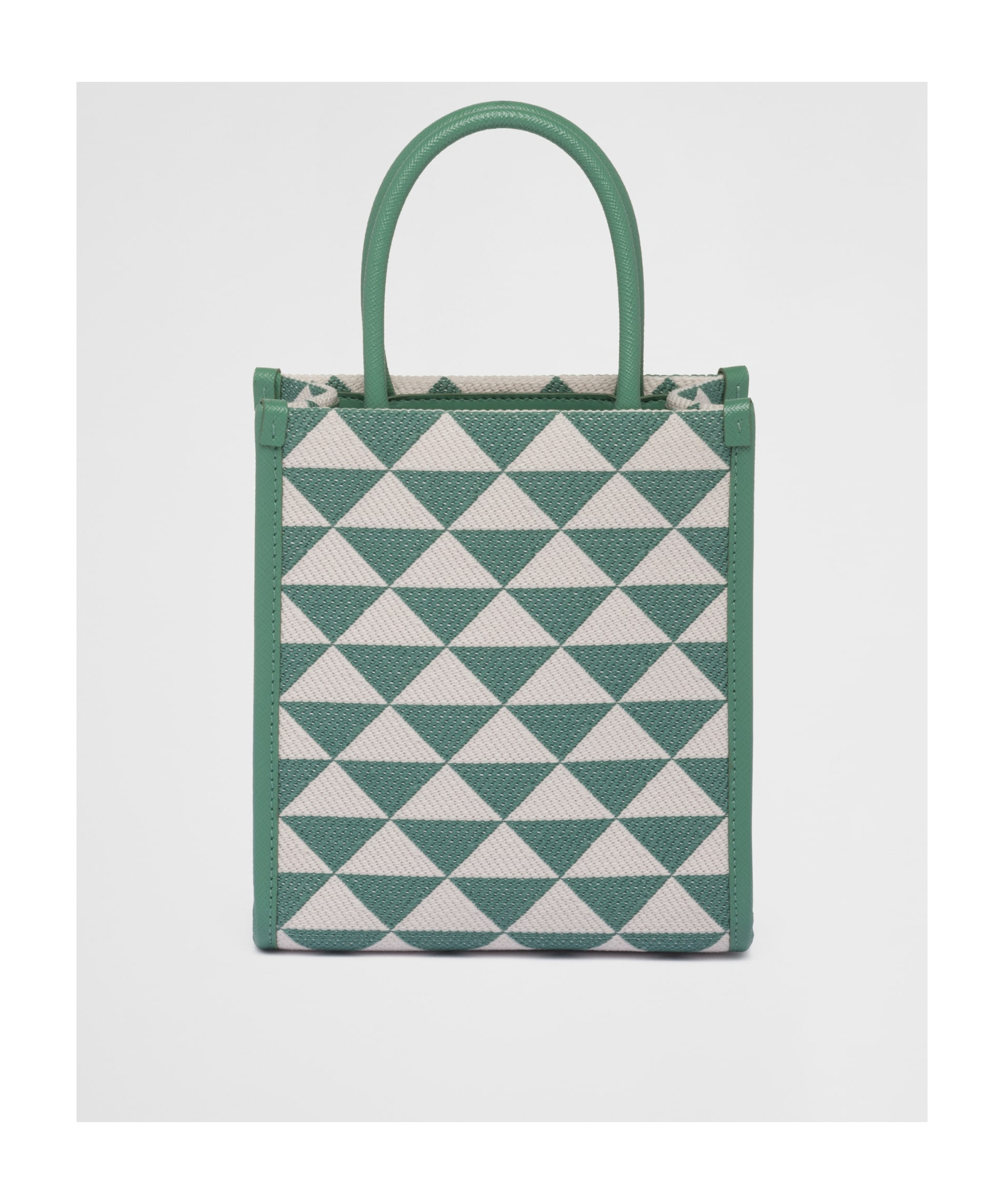 Prada Mini Symbole Tote Bag In Green