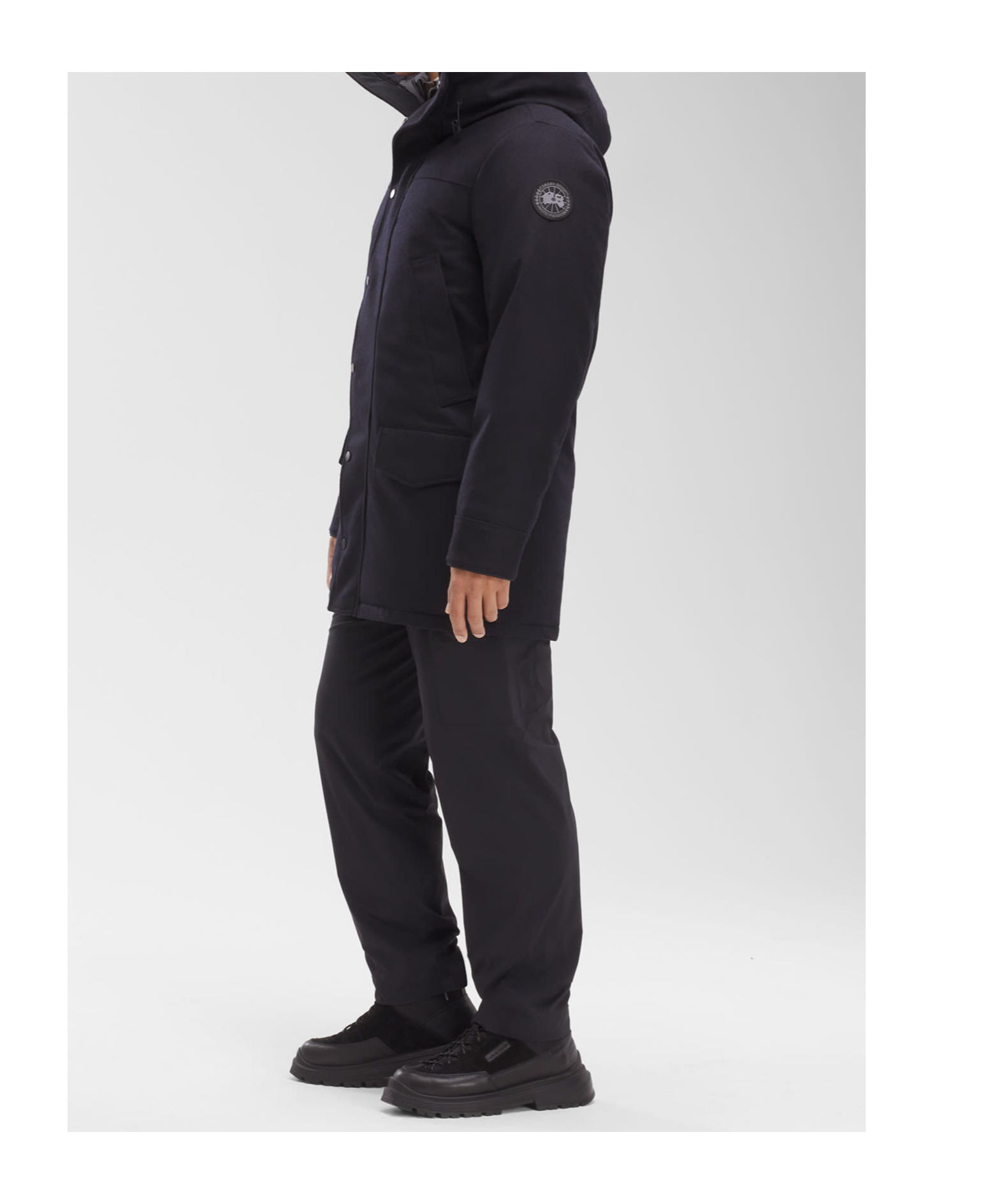 Canada Goose Langford Hooded Down Parka In Black