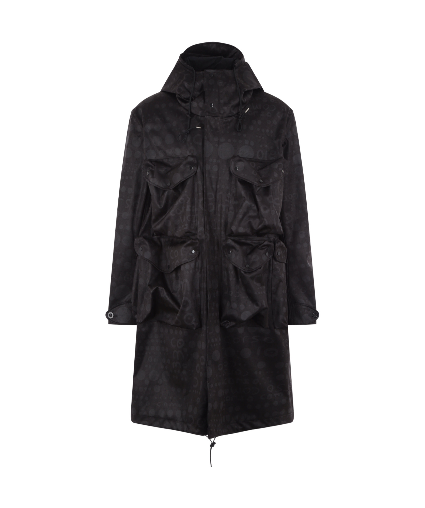 Ten C Long-sleeved Coat In Black