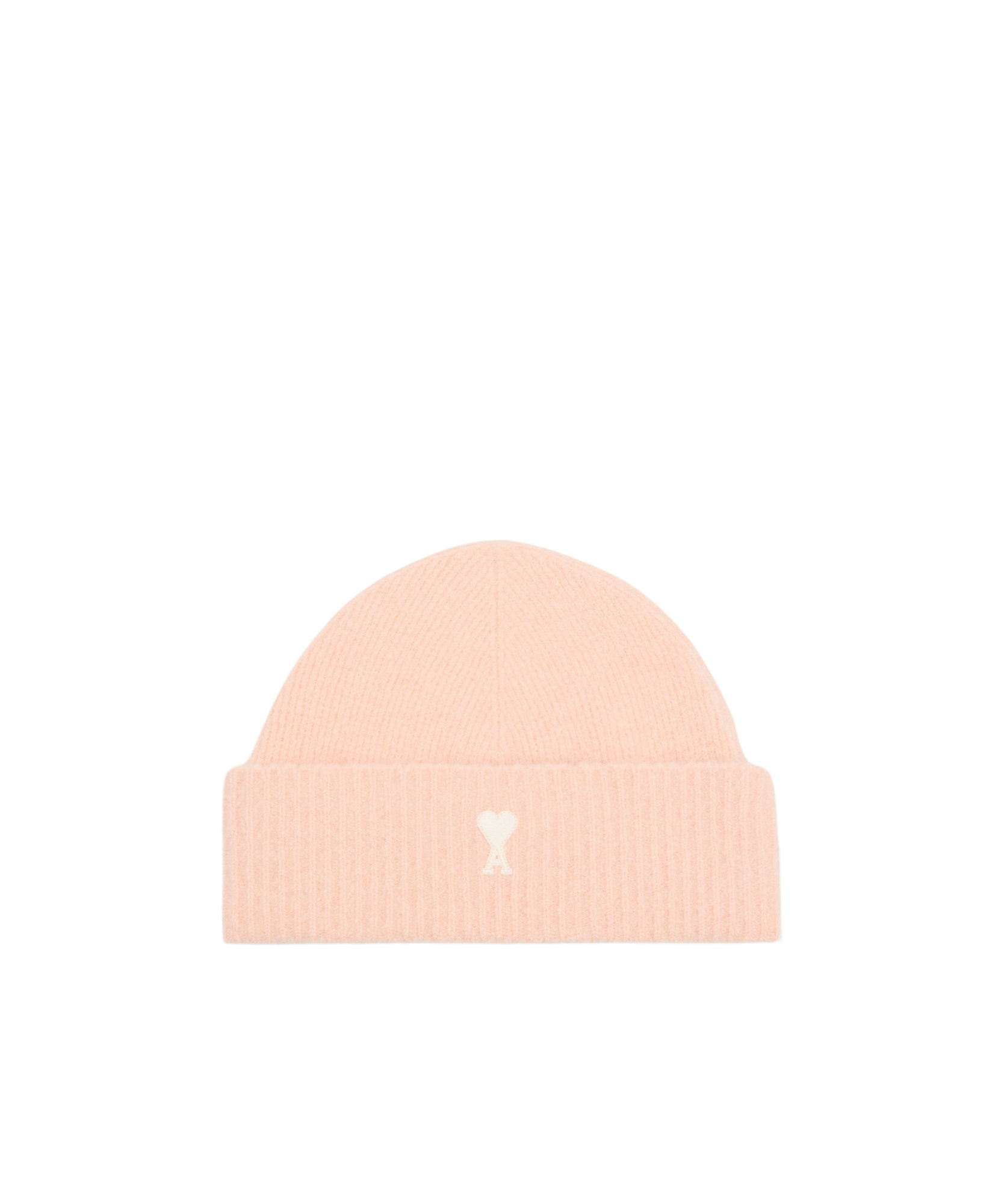 Ami Alexandre Mattiussi Pink Alpaca Striped Ami De Coeur Beanie Pink In Neutral
