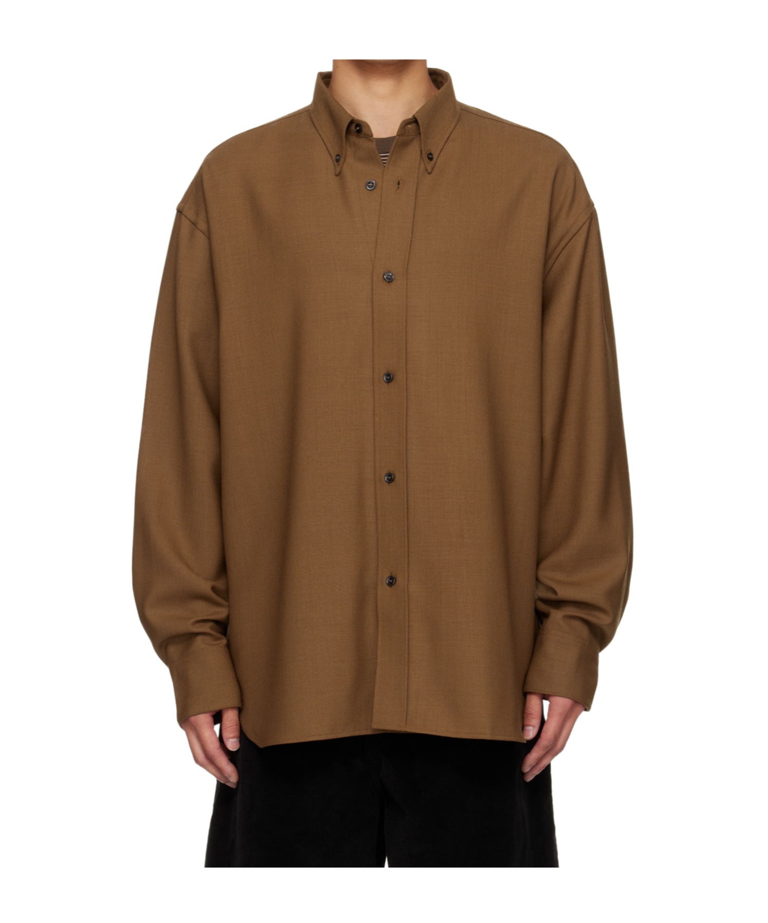 Studio Nicholson Button-fastening Shirt In Brown