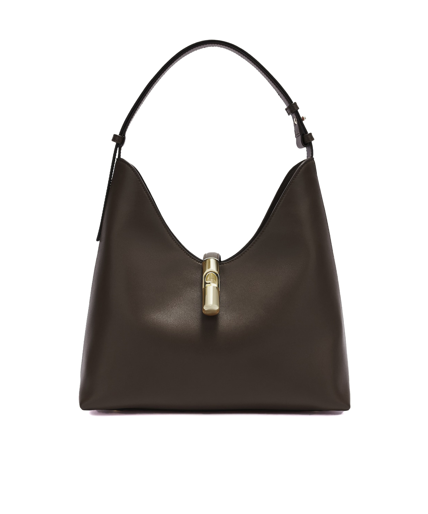 Furla Letter Logo Handbag In Black