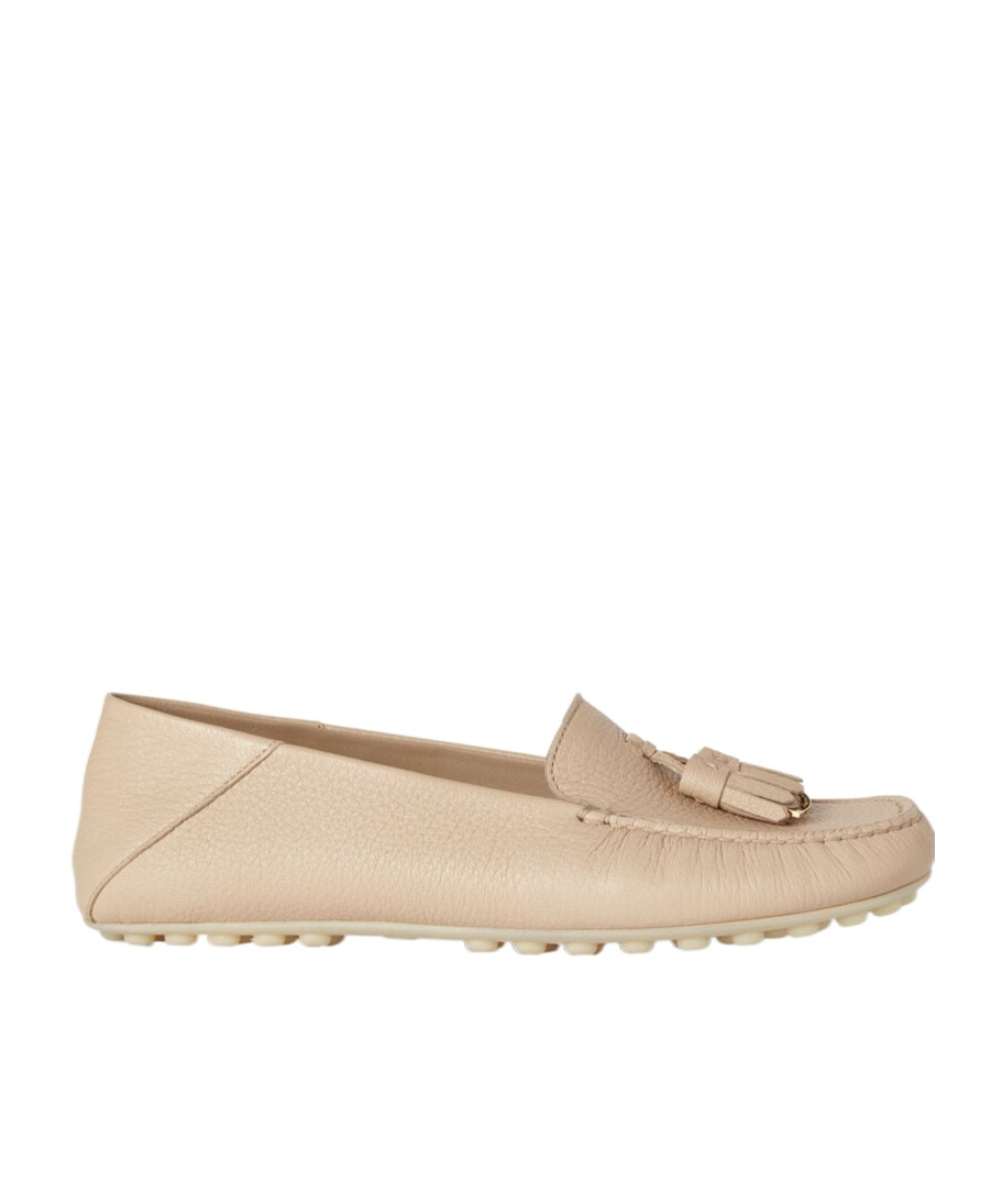 Loro Piana Tassel Mokasin Shoes In Nude