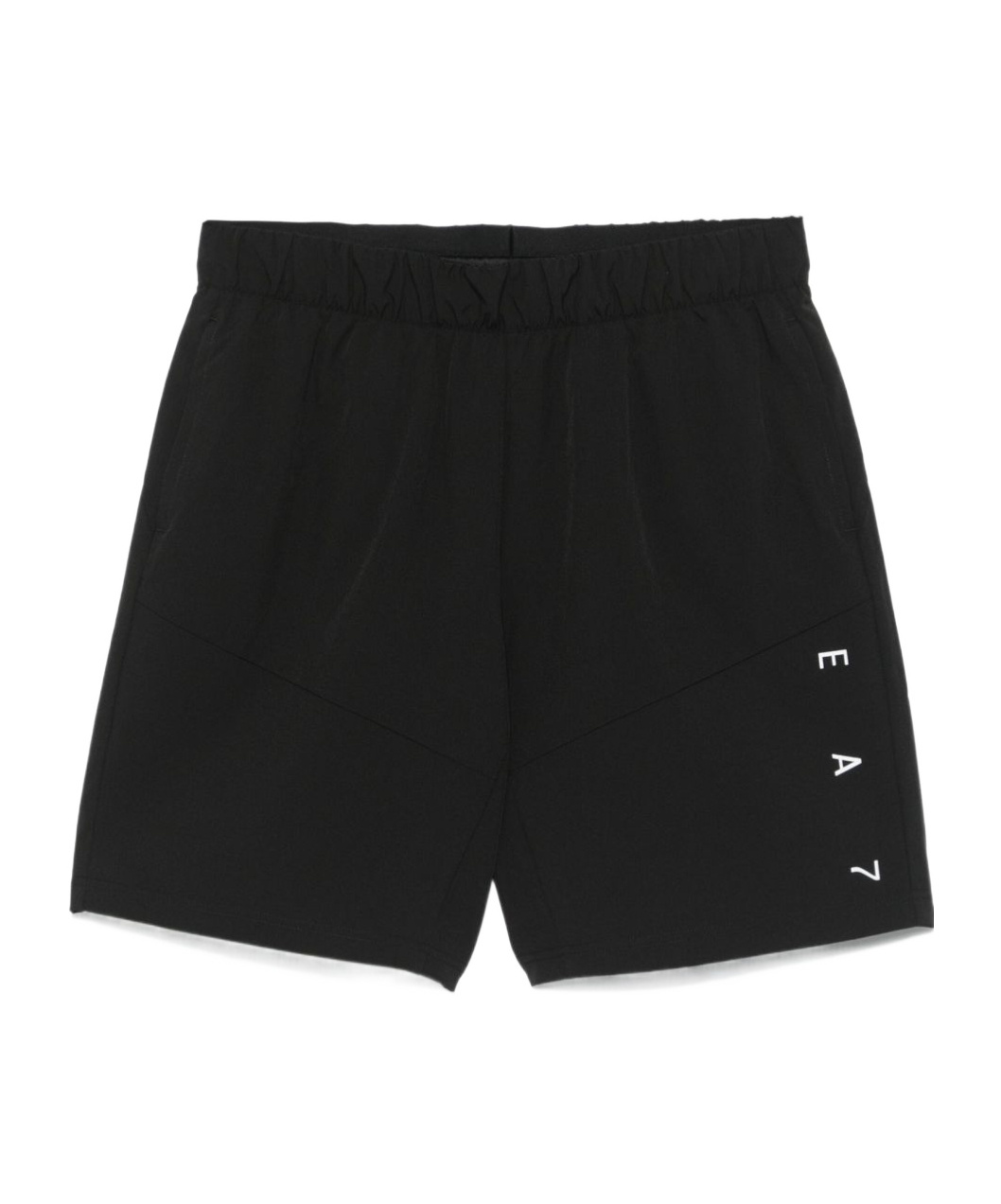 Shop Ea7 Logo-print Shorts In Black