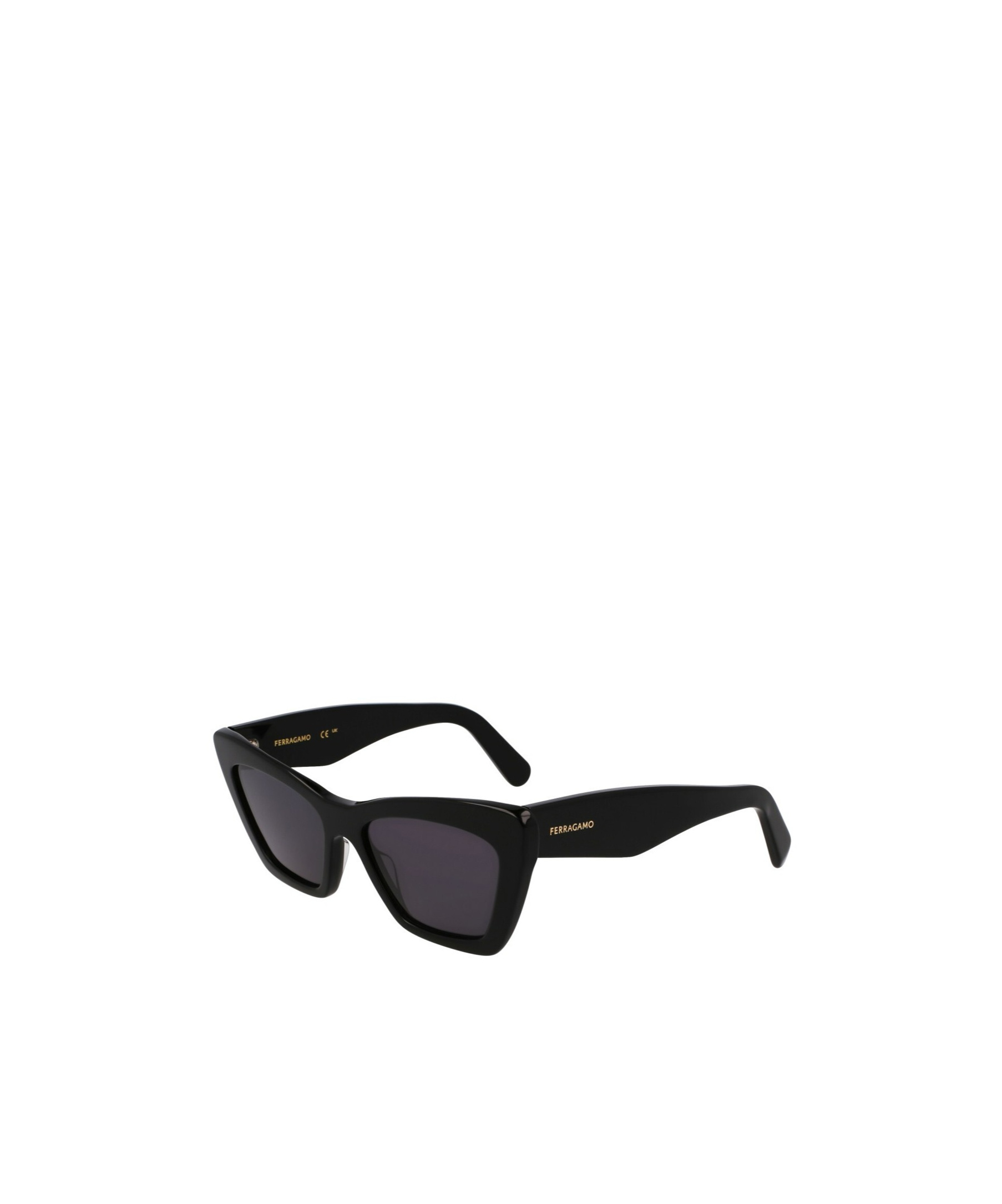 Ferragamo Eyewear Cat Eye Frame Sunglasses In Black