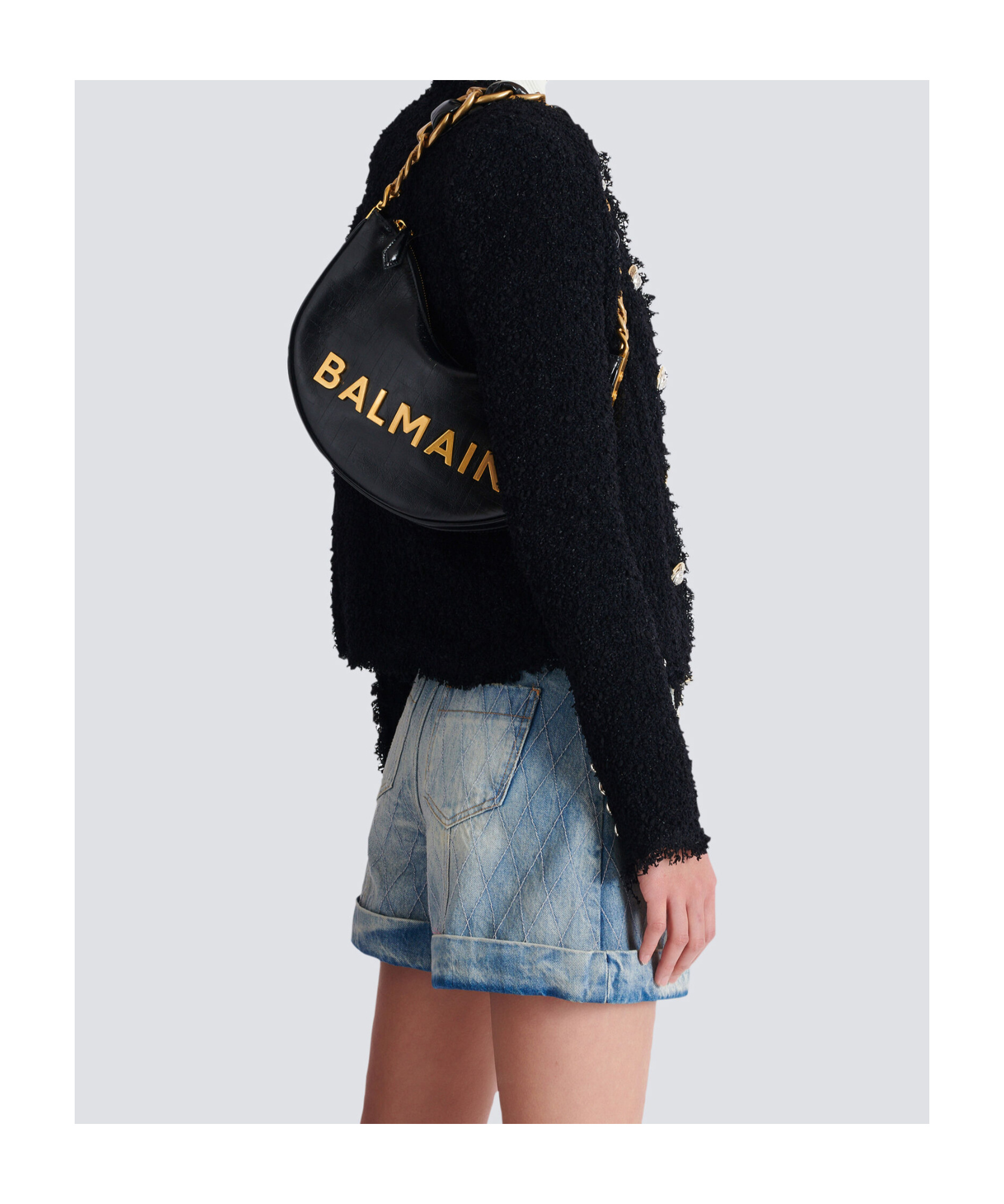Balmain Soft Moon 1945 Shoulder Bag