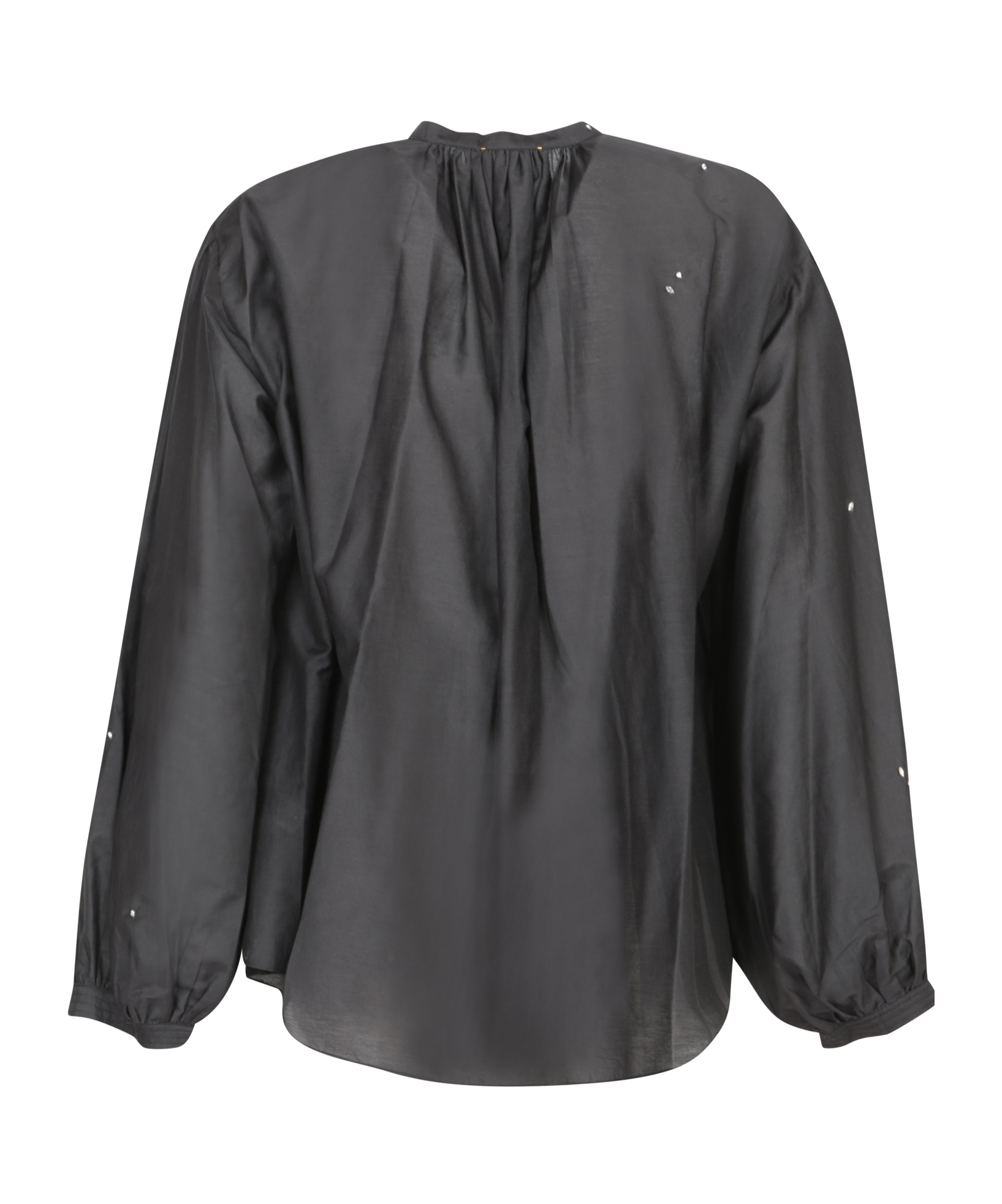 Forte Forte Long-sleeved Blouse In Black