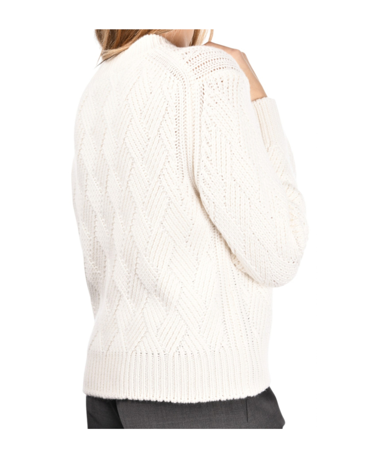 Gran Sasso Long-sleeved Sweater In White