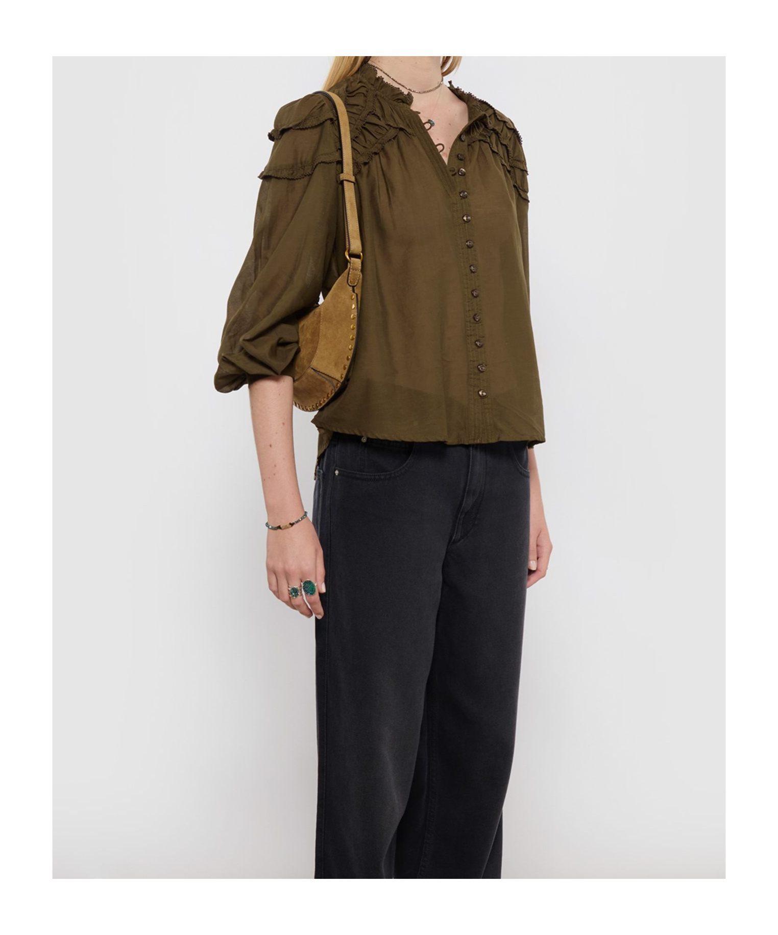 Isabel Marant Étoile Shirt Isabel Marant Etoile Woman Color Kaki In Brown