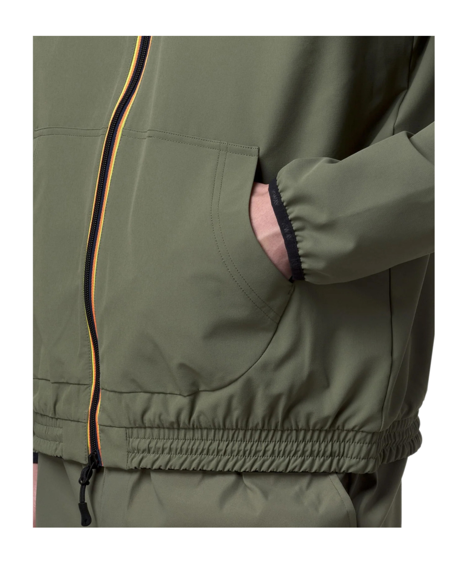 K-way Sia Zip-up Hooded Jacket In Green