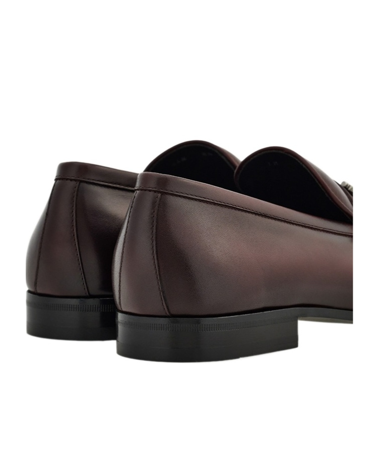 Ferragamo Gancini Embellished Loafers In Black