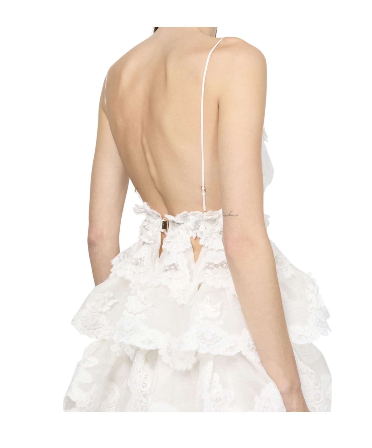 Zimmermann Crush Mini Dress In White