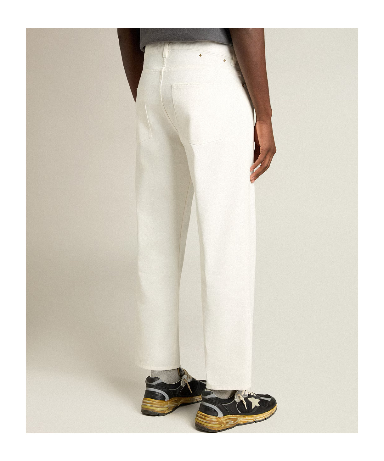 Golden Goose Star-detail Jeans In White