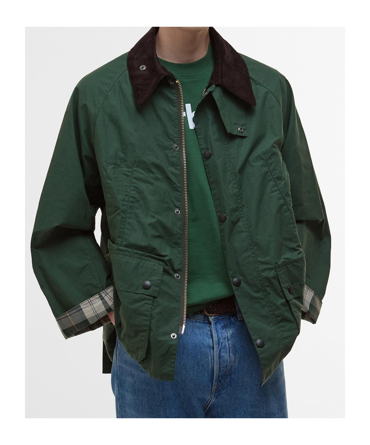 BARBOUR OVERSIZED BEDALE CASUAL JACKET