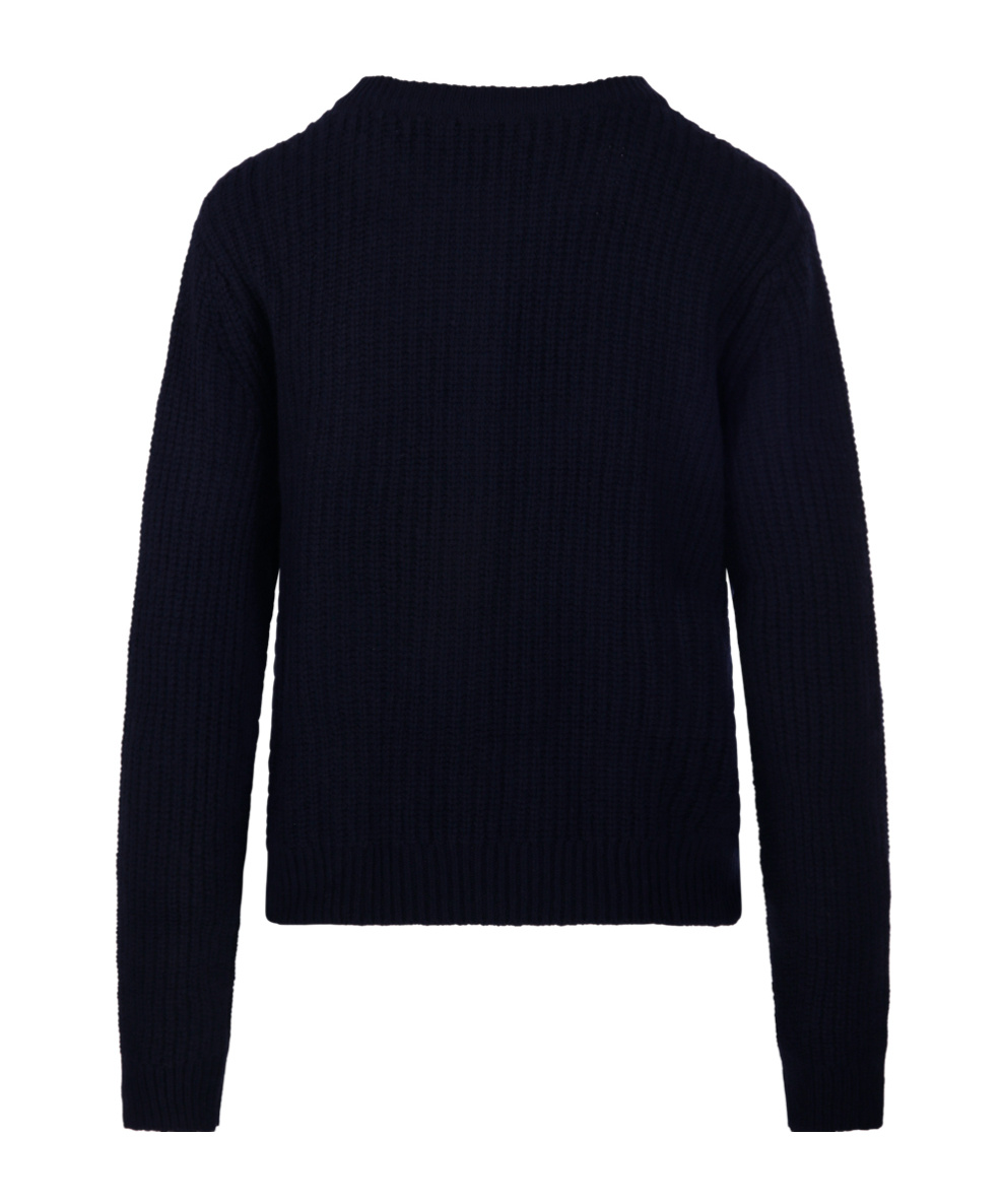 Be You Woman  Blue Cashmere Lady72 Cardigan In Blue