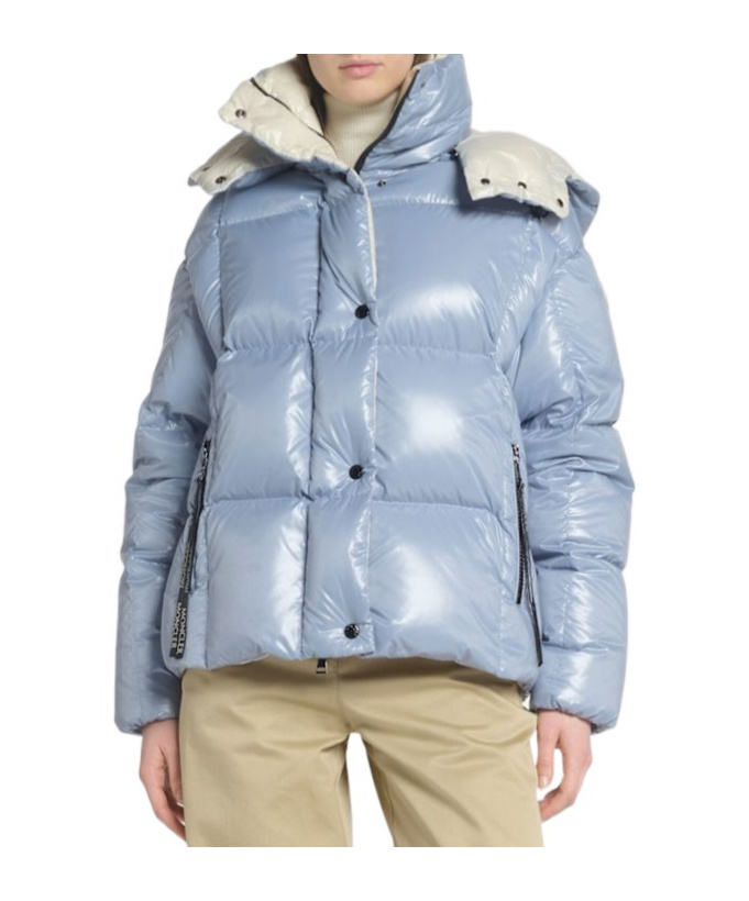 Moncler Down Jacket In Blue