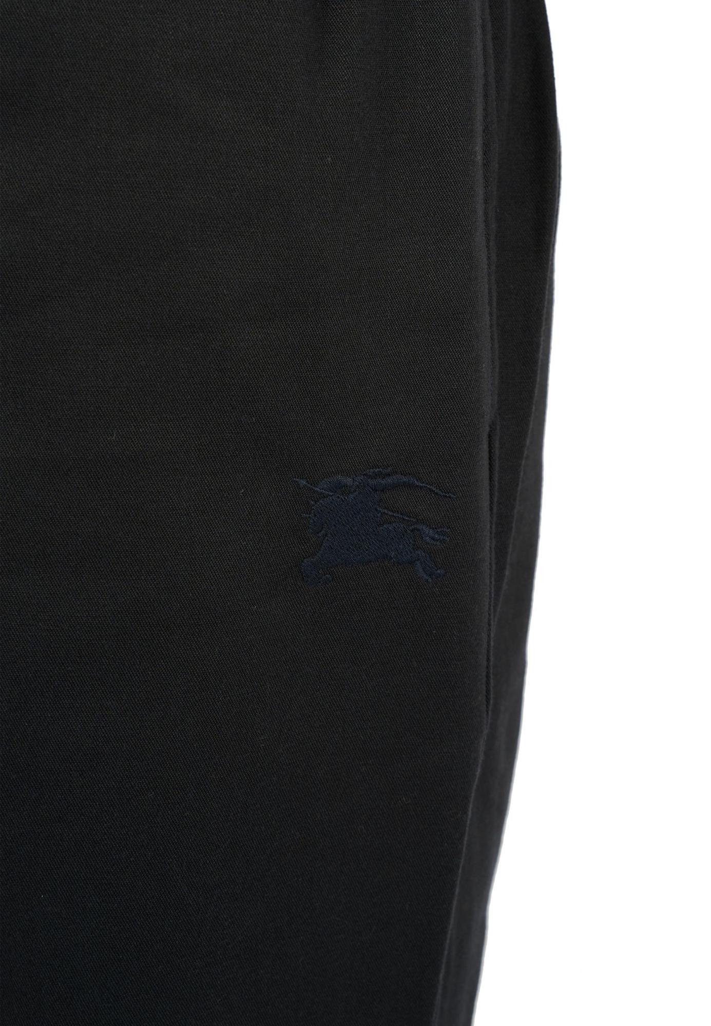 Burberry Elastic Waist Casual Pants In Black