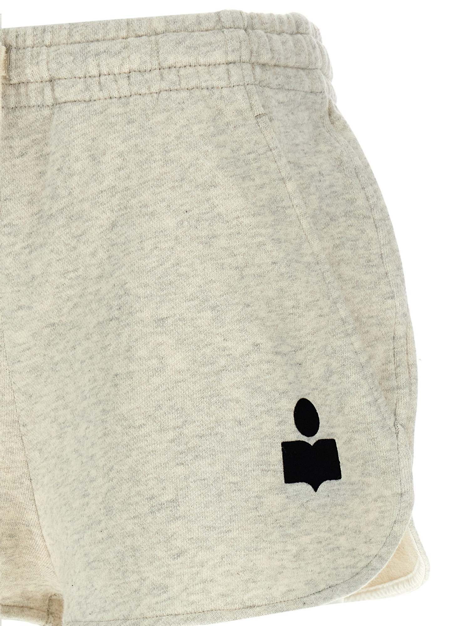 ISABEL MARANT ÉTOILE LOGO-PRINT TRACK SHORTS