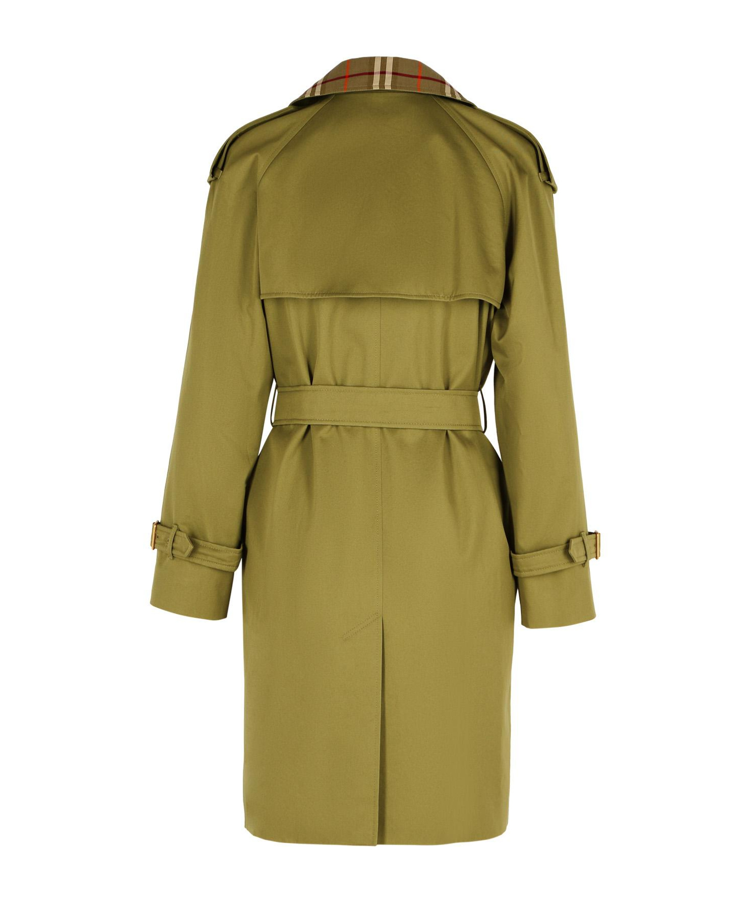 Burberry Castleford Check-collar Belted Double-breasted Trench Coat