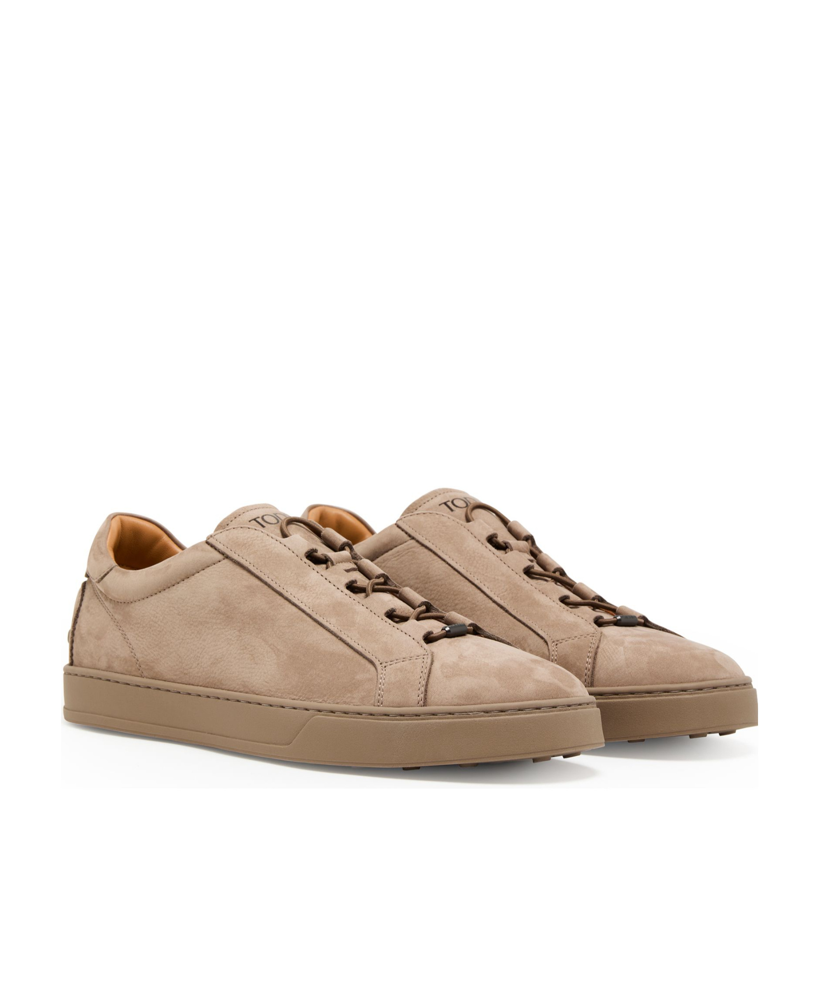 Tod's Elastic Nubuck Creta Sneakers In Brown