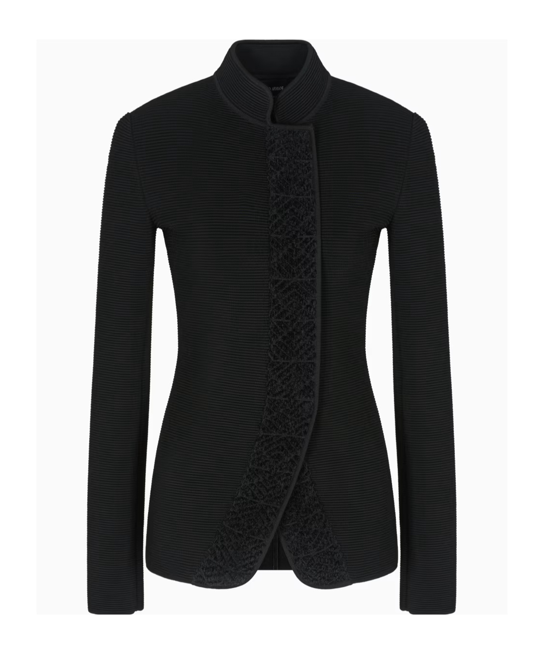 Giorgio Armani Long-sleeved Casual Jacket In Black