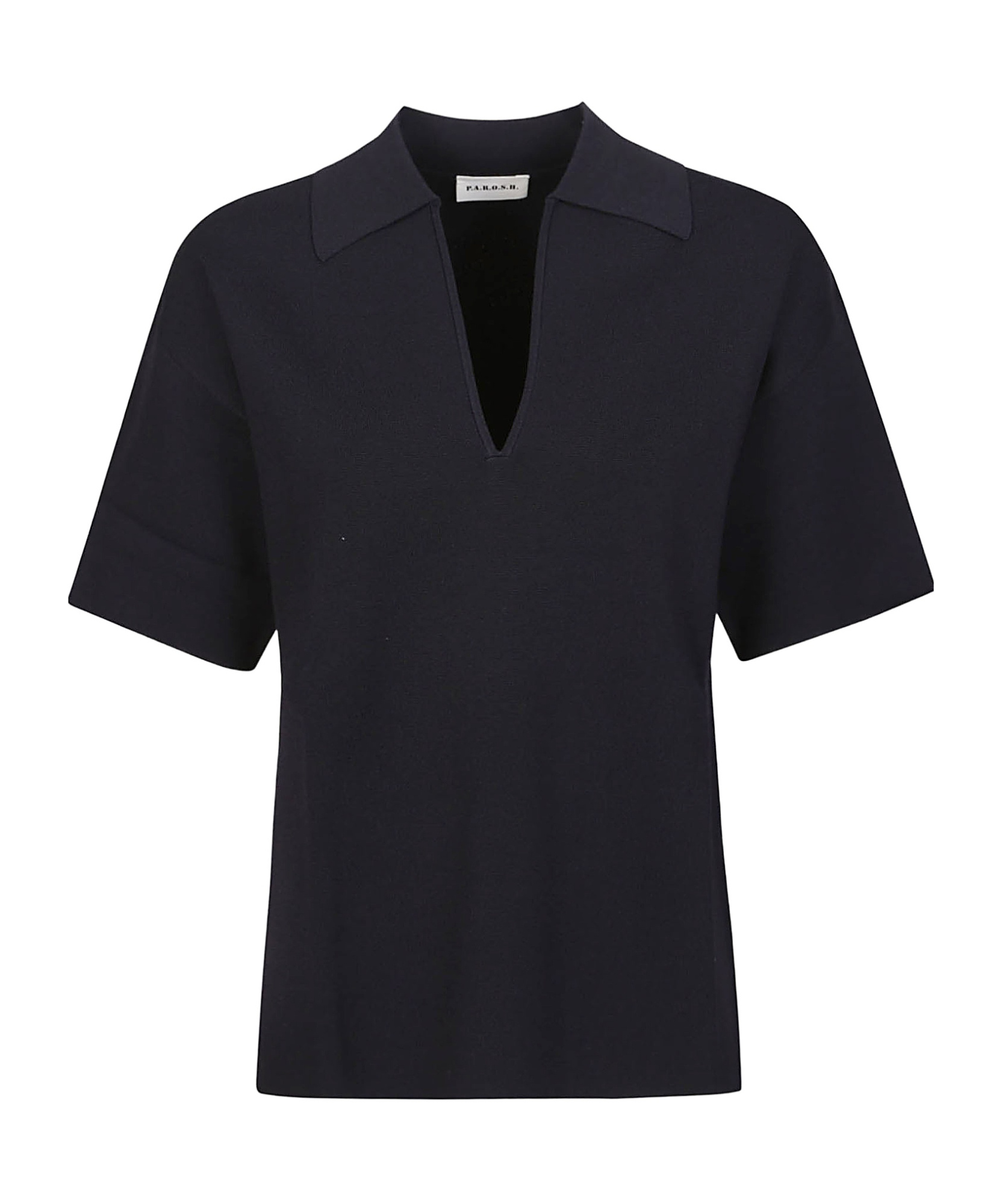 P.A.R.O.S.H P.A.R.O.S.H. ROMA V-NECK COLLARED TOP
