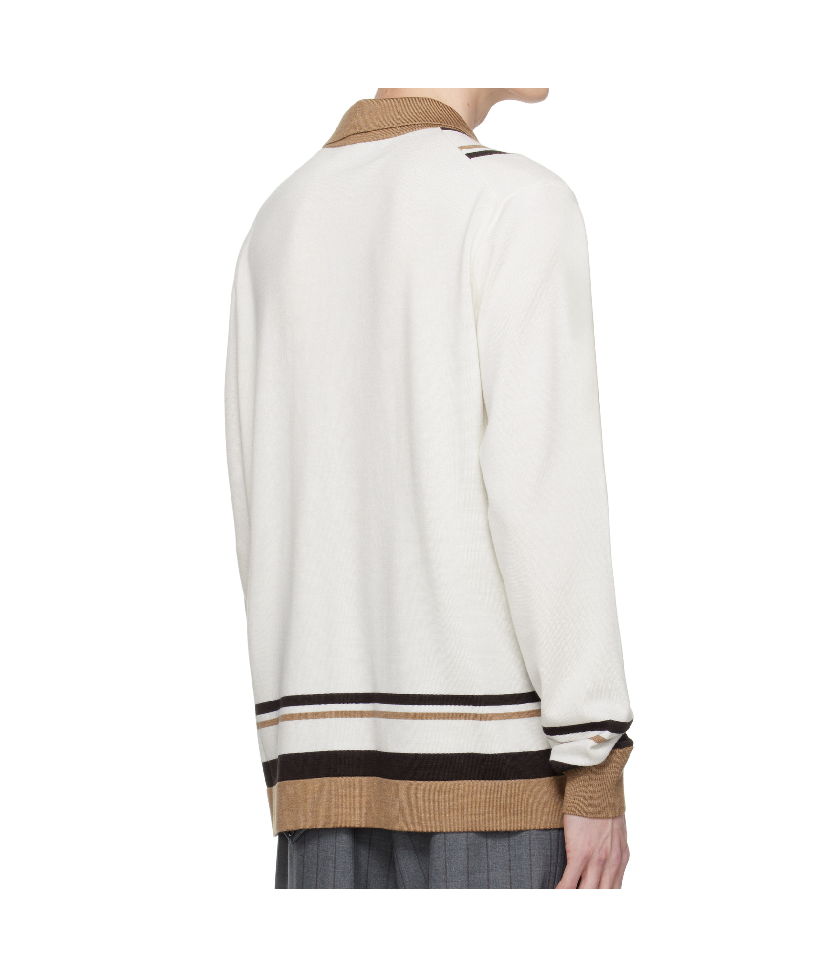 Dolce & Gabbana Logo Embroidery Cardigan Sweaters And Cardigans In White