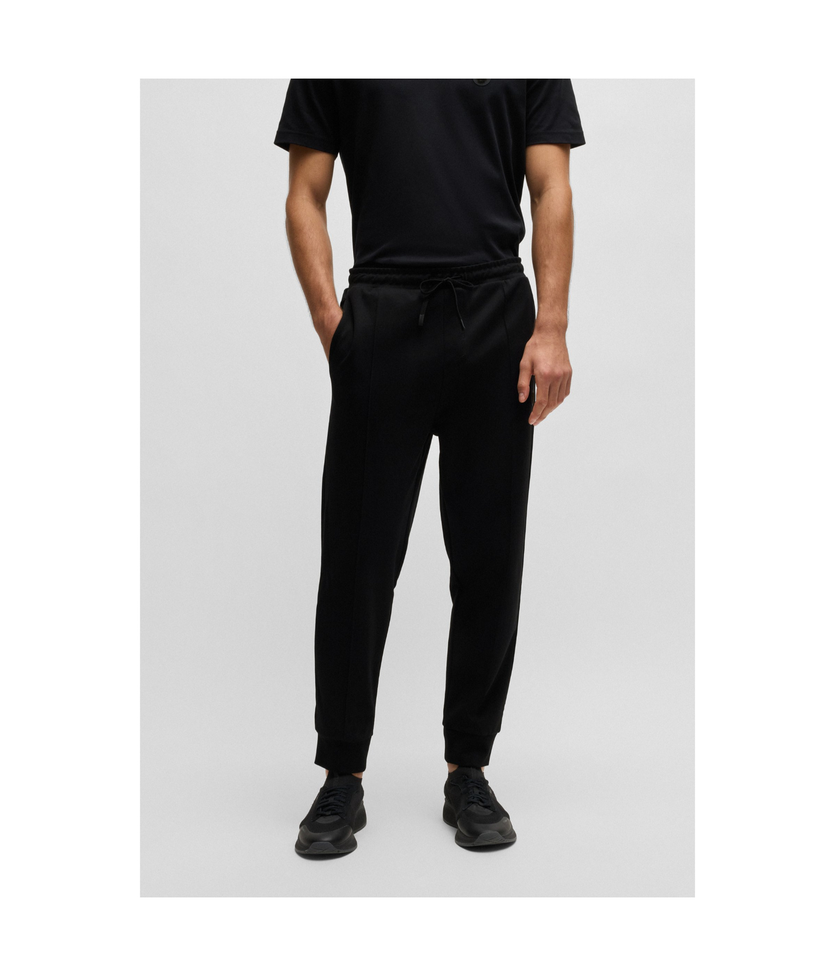 Hugo Boss Tracksuit Bottoms With Double B Monogram In Black